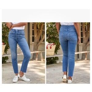 Frank & Eileen Size 27x27 Antique Blue Medium Wash Cork Straight Leg Denim Jeans